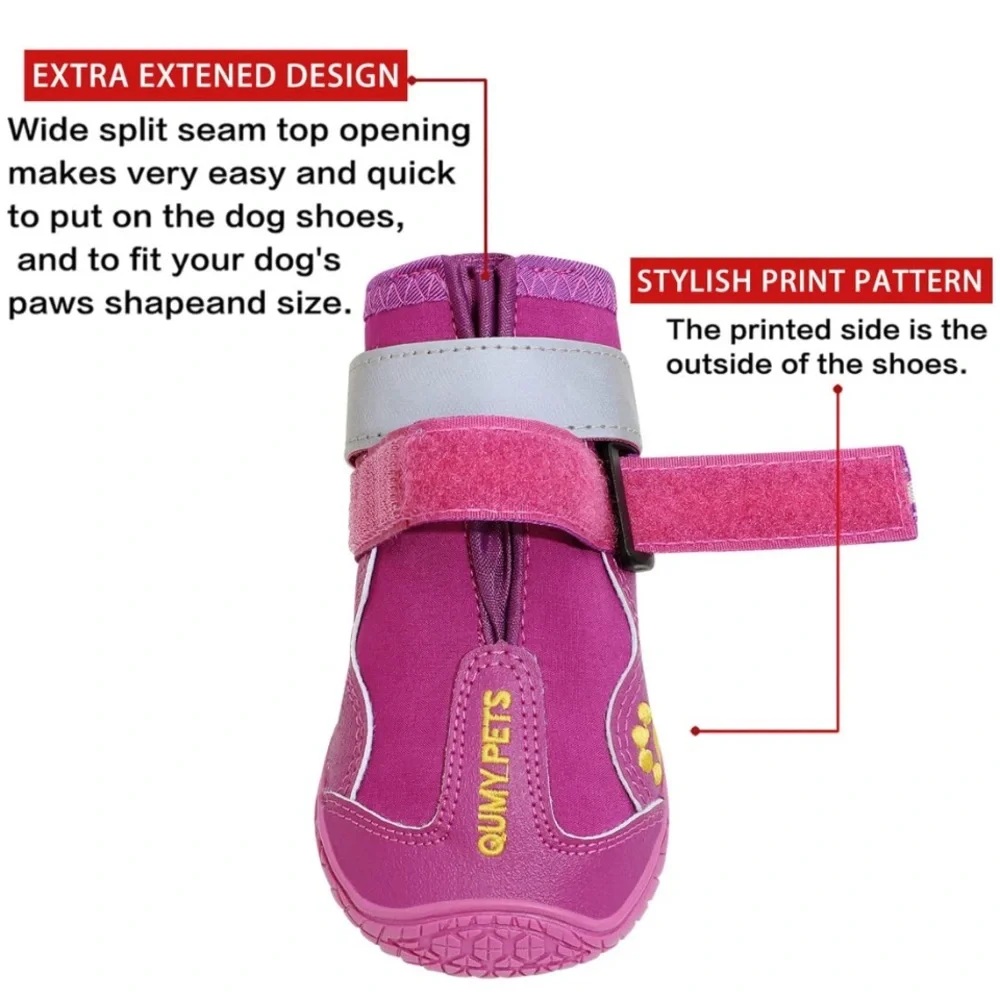 QUMY Size 6 Purple Dog Boots Replacement Pair of 2 New